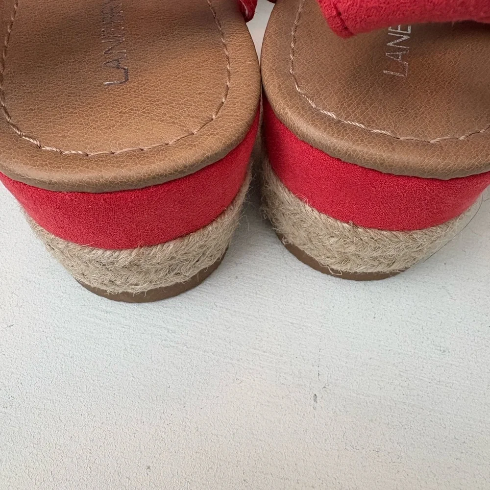 Ladies, 9, Lane Bryant, red sandal, new, great gift, vacation ready! - Picture 3 of 5